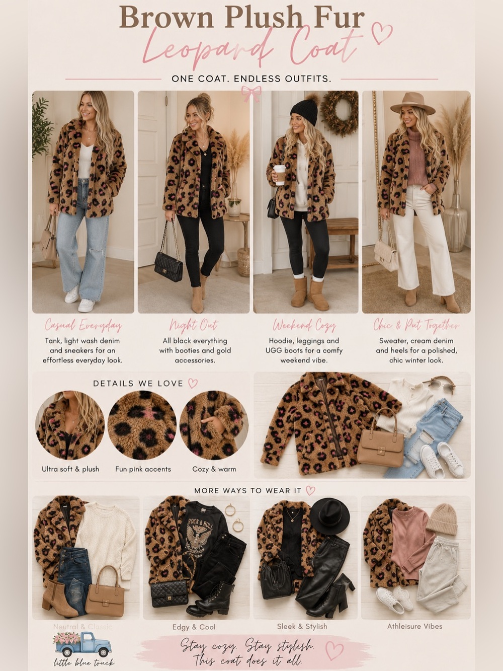 NWOT Briley leopard Cheetah Sherpa jacket
